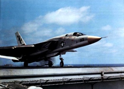 RA-5C RVAH-13 launching from USS Enterprise (CVAN-65) c1973