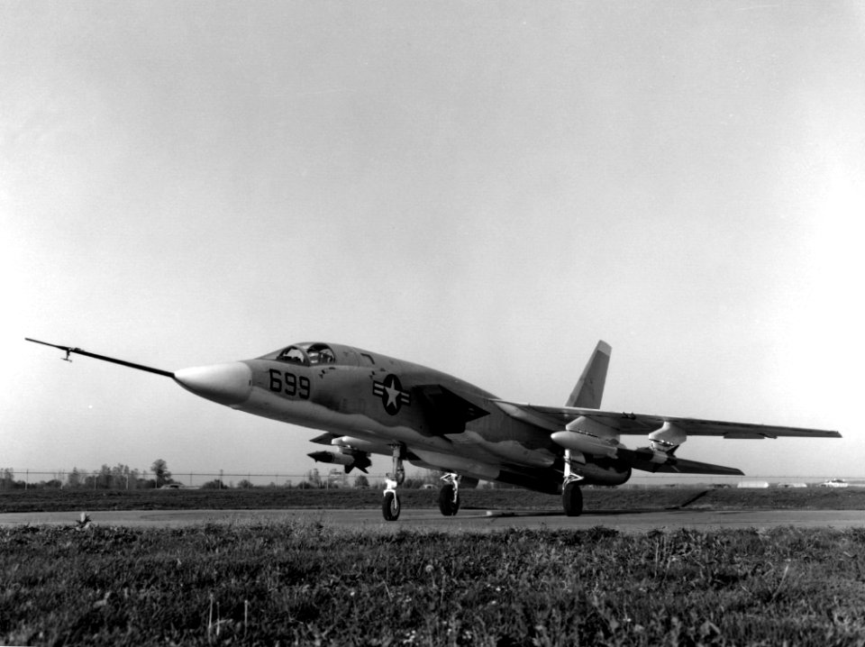 RA-5C Vigilante armed with AGM-12 Bullpup missiles