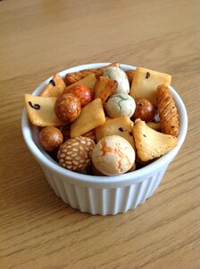 Rice crackers snack brown rice