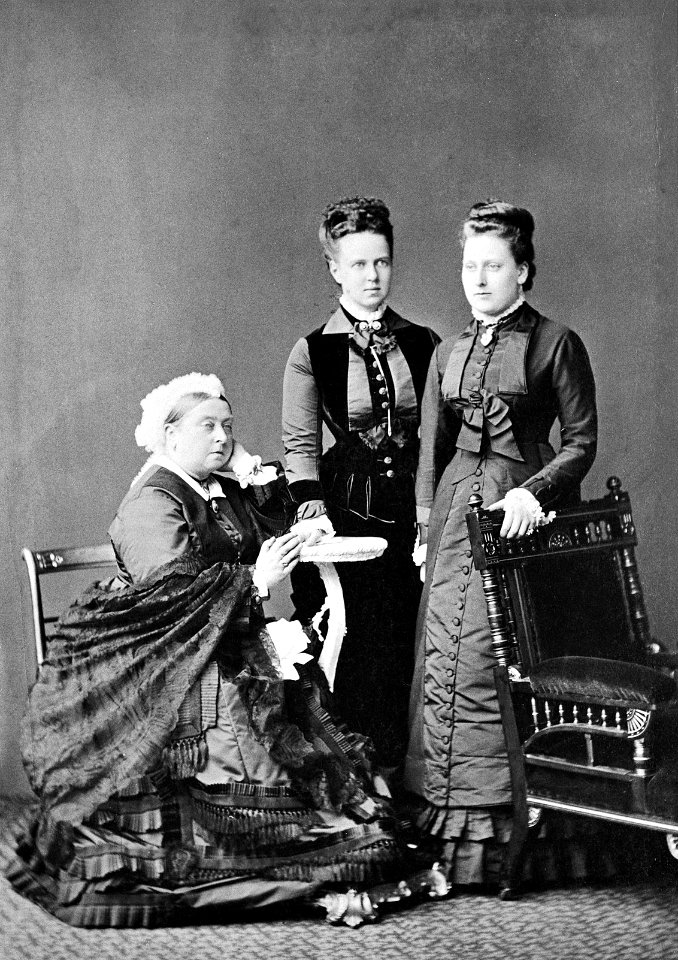 Queen Victoria, The Duchess of Edinburg and Prince Beatrice
