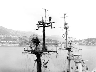 Radars of USS Newport News (CA-148) c1952