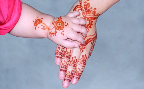 Hand child color