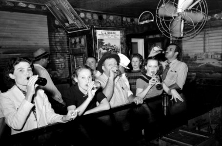 Raceland Louisiana Beer Drinkers Russell Lee