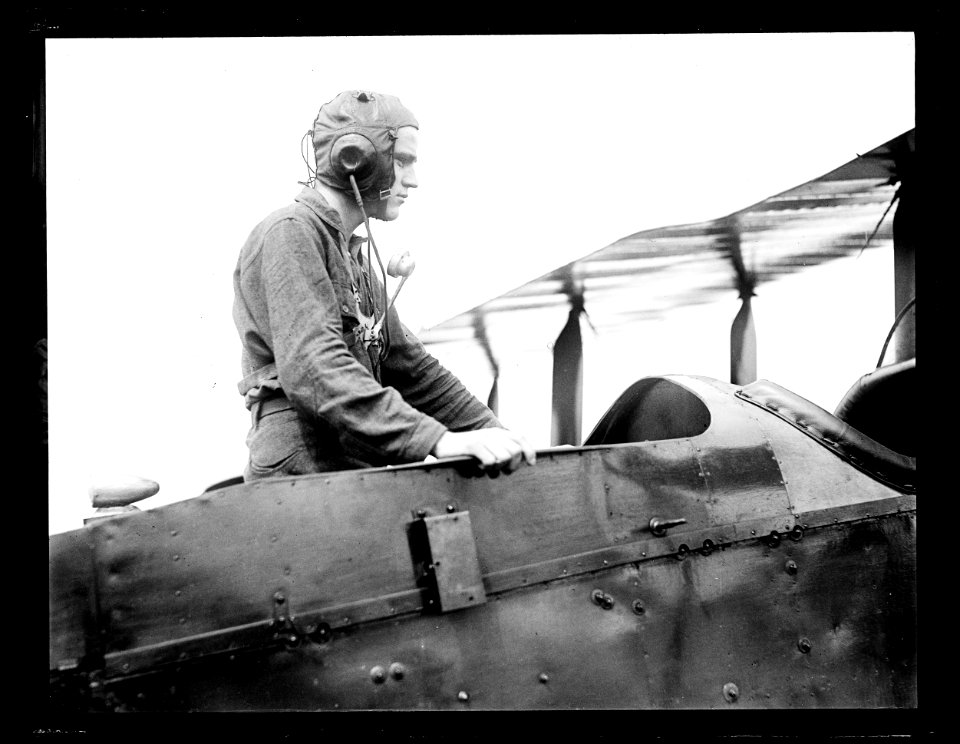 Radio operator's helmet and mouth piece LCCN2016891565