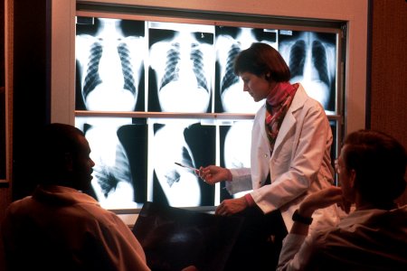 Radiologist discusses chest x-rays