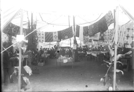 Quilt and produce exhibits at Oxford Street Fair 1912 (3195544400) photo