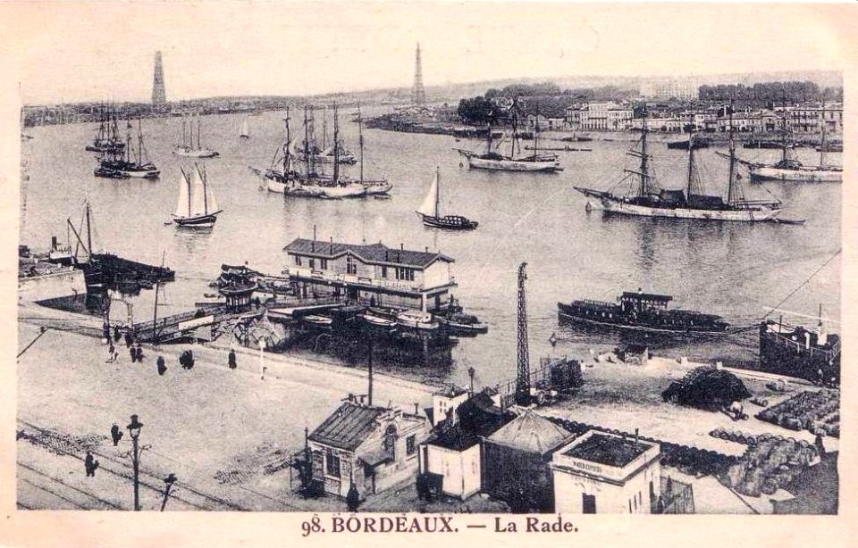 Rade de Bordeaux avec le pont transbordeur