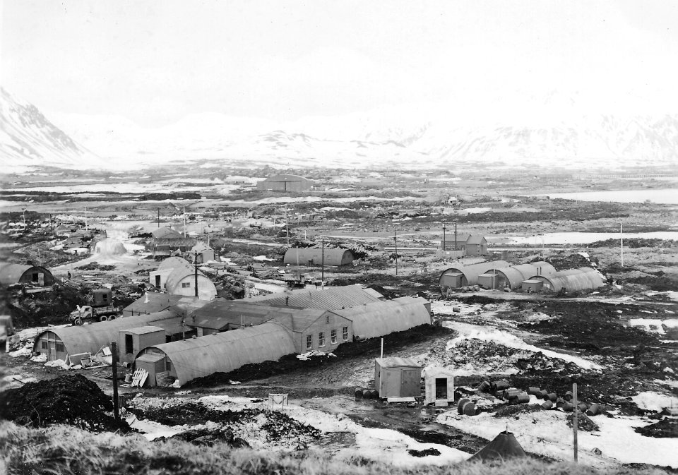 Quonset huts at Alaskan base c1943