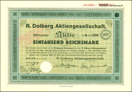 R. Dolberg AG 1926