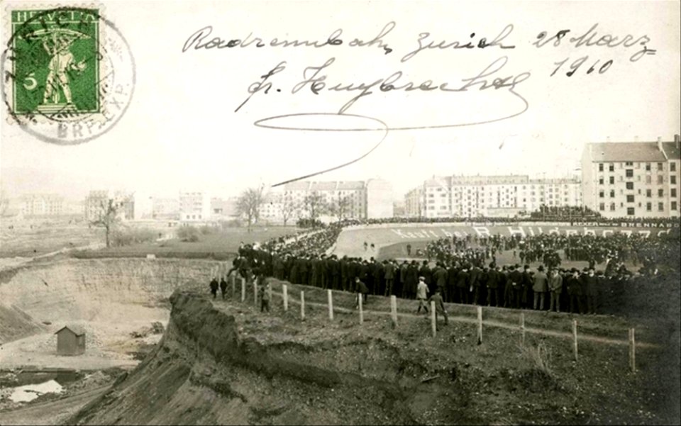 Radrennbahn Zürich 28 März 1910