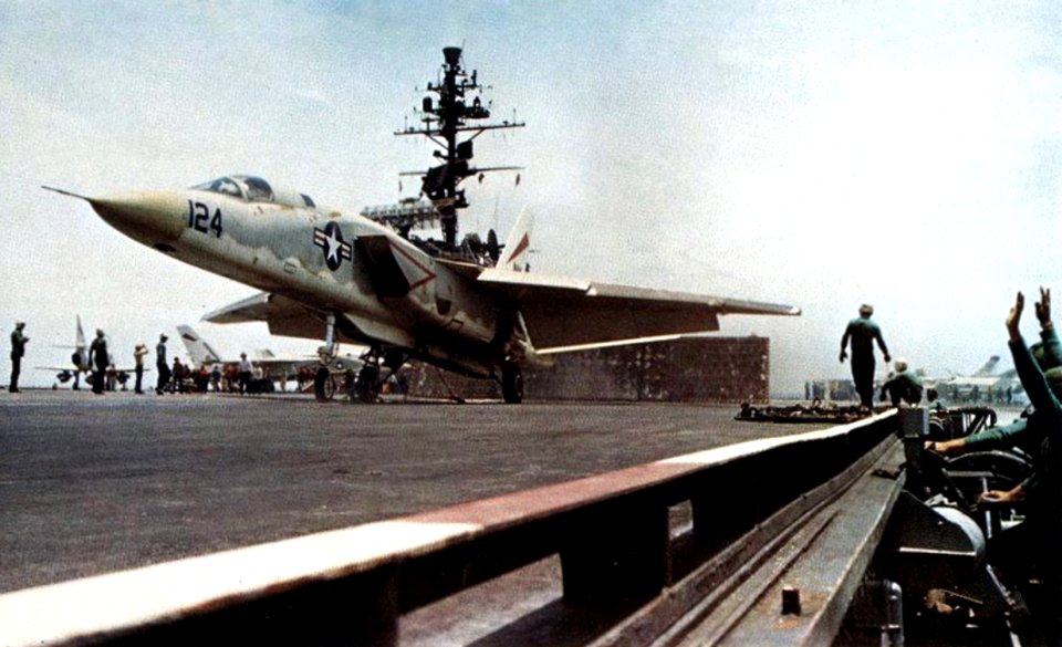 RA-5C of RVAH-12 on USS Constellation (CVA-64) 1967