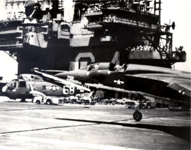 RA-5C with lost canopy CV-64 1966