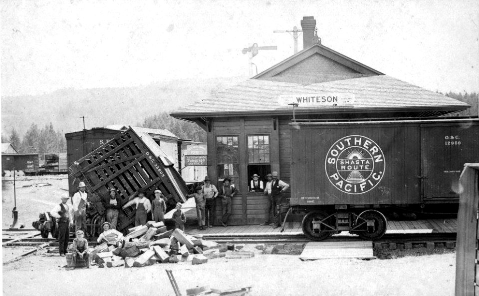 Rail accident at Whites or Whiteson, where the Dayton, Sheridan and Grand Rhonde crossed the Oregon & California west side line