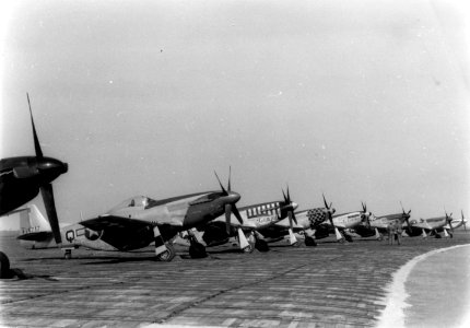 RAF Debden - 8th Fighter Command P-51D Mustangs on Line photo