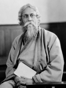 Rabindranath Tagore, full-length portrait, seated, facing front LCCN99403031 (cropped) photo
