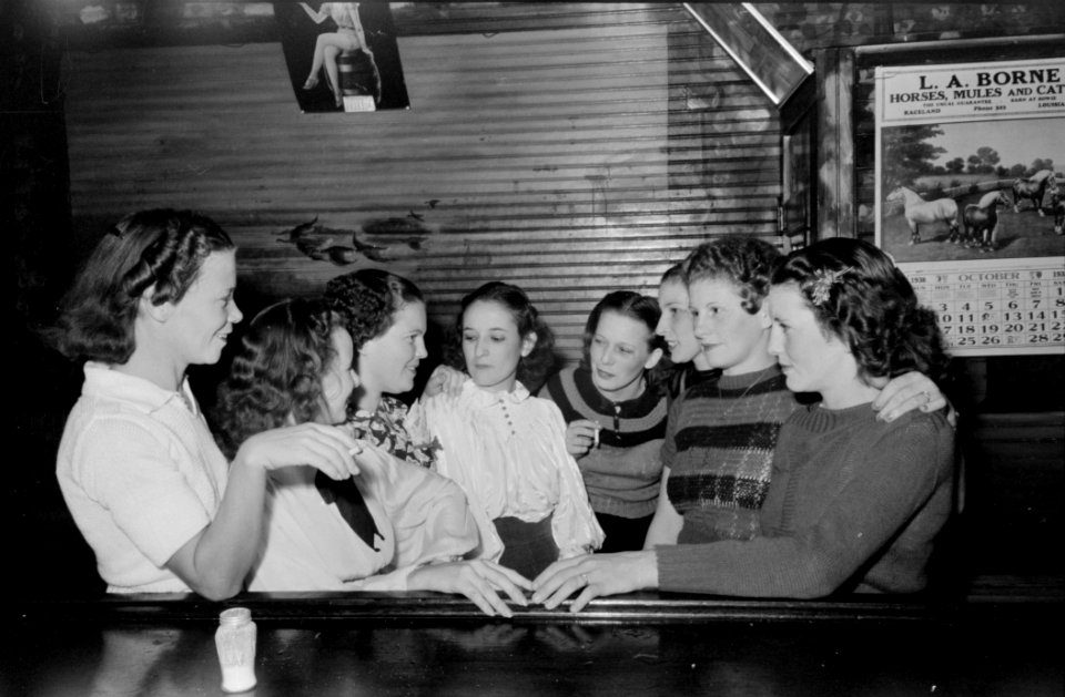 Raceland Louisiana Cajun Gals 1938 Russell Lee