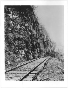 Railroad and north base of Lookout Mountain. (Collection of Capt. W.C. Margedant. Ch(ief) of Top. Engrs. under Gen.... - NARA - 530448