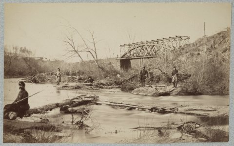 Railroad bridge across Bull Run. O. & A. R.R LCCN2012649963