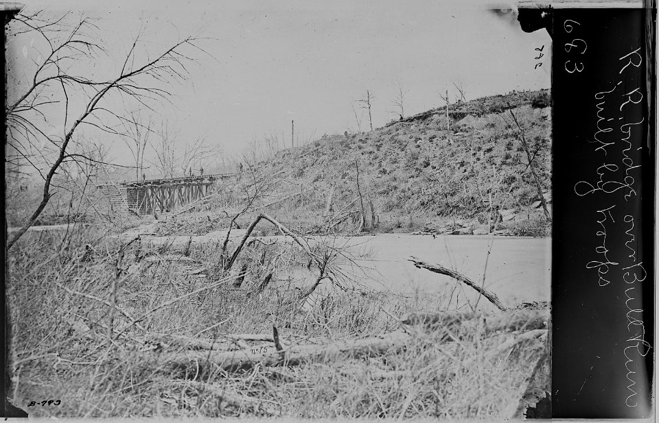 Railroad Bridge over Bull Run, Va - NARA - 525198
