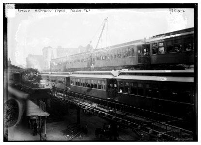 Raised express track, 9th Ave. L LCCN2014699700