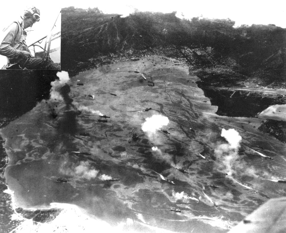 Rabaul under attack in November 1943