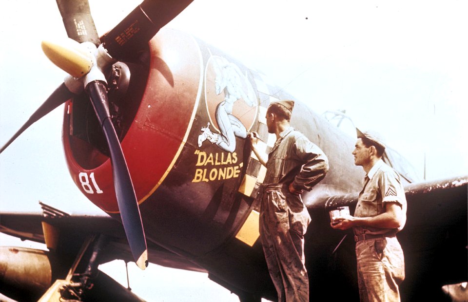RAF Bodney - 352d Fighter Group - P-47 Thunderbolt Dallas Blonde