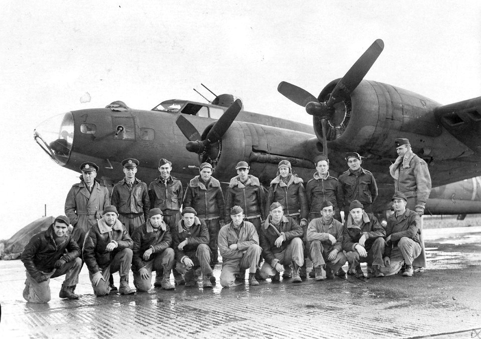 RAF Chelveston - 305th Bombardment Group - First raid on Germany Crew