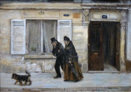 Promenade by Jean-François Raffaëlli, early 1880s