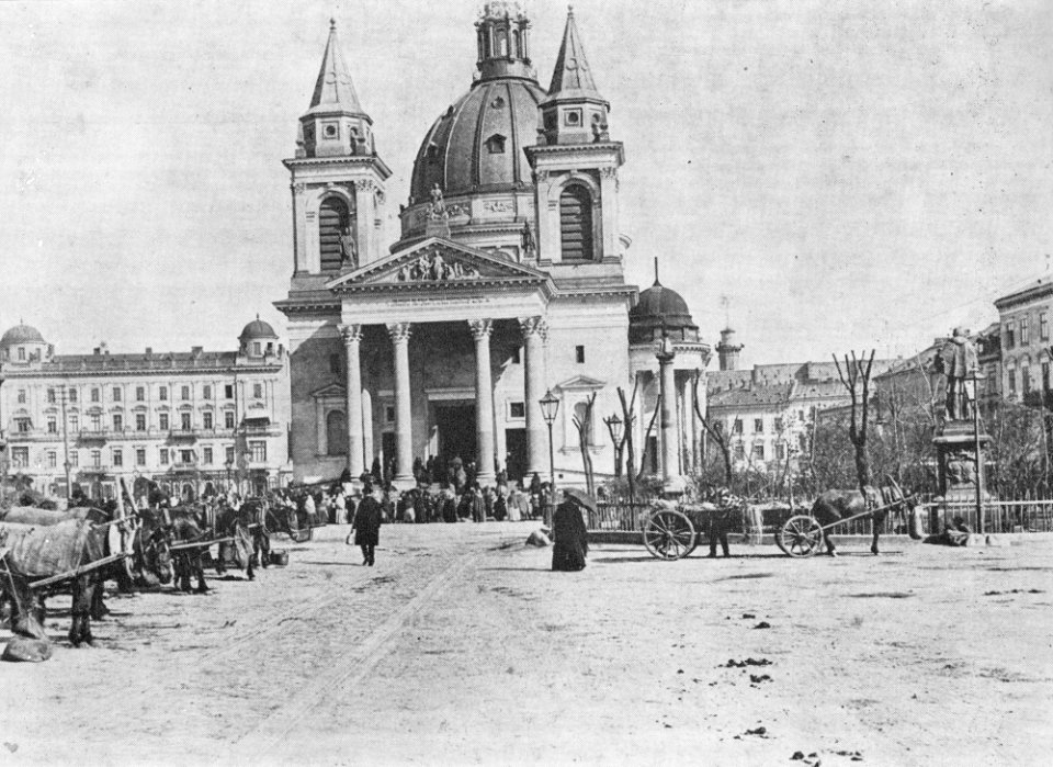 Plac Trzech Krzyży w Warszawie ok. 1892