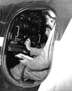 Radar operators in a Douglas AD-3W Skyraider in May 1951