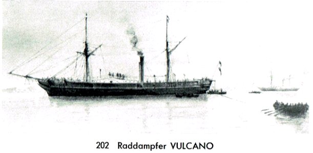 Raddampfer Vulcano