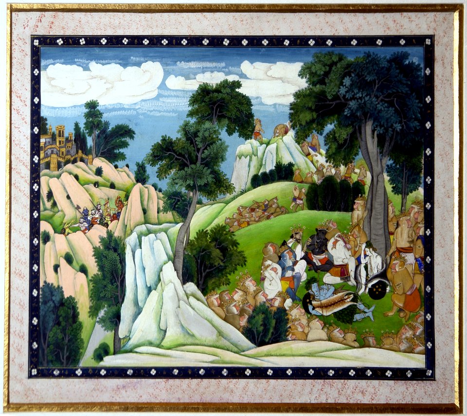 Rama and the monkey army, National Museum, New Delhi