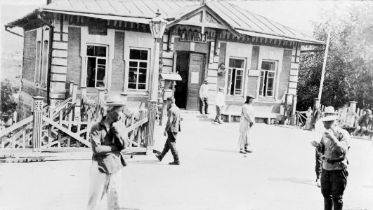 Railroad station, Trans-Siberian Railroad, Russia LCCN97517315