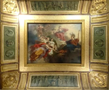 Plafond de la salle Percier et Fontaine – Musée du Louvre
