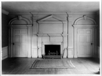 Plain Dealing, fireplace wall, Charlottesville vicinity, Albermarle Co., Virginia LCCN96509613