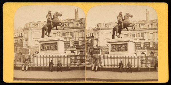Place des Victoires, Statue de Louis XIV, between 1860 and 1870 - Library of Congress