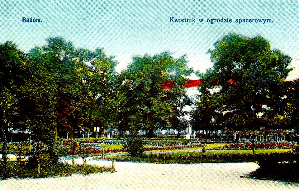 Radom Ogród Saski (Park Kościuszki) 1900