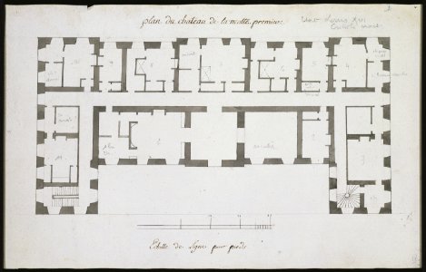 Plan du château de La Motte. Premier (phbd05 0144)