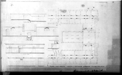 Plan of air ducts, heating and ventilating apparatus LCCN2002718065