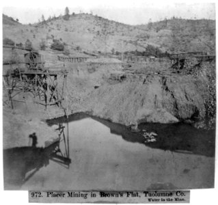 Placer Mining in Brown's Flat, Tuolomne County - Water in the mine LCCN2002721330