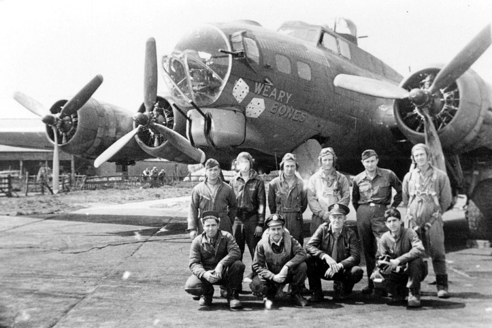 RAF Chelveston - 305th Bombardment Group - B-17 Flying Fortress Weary Bones