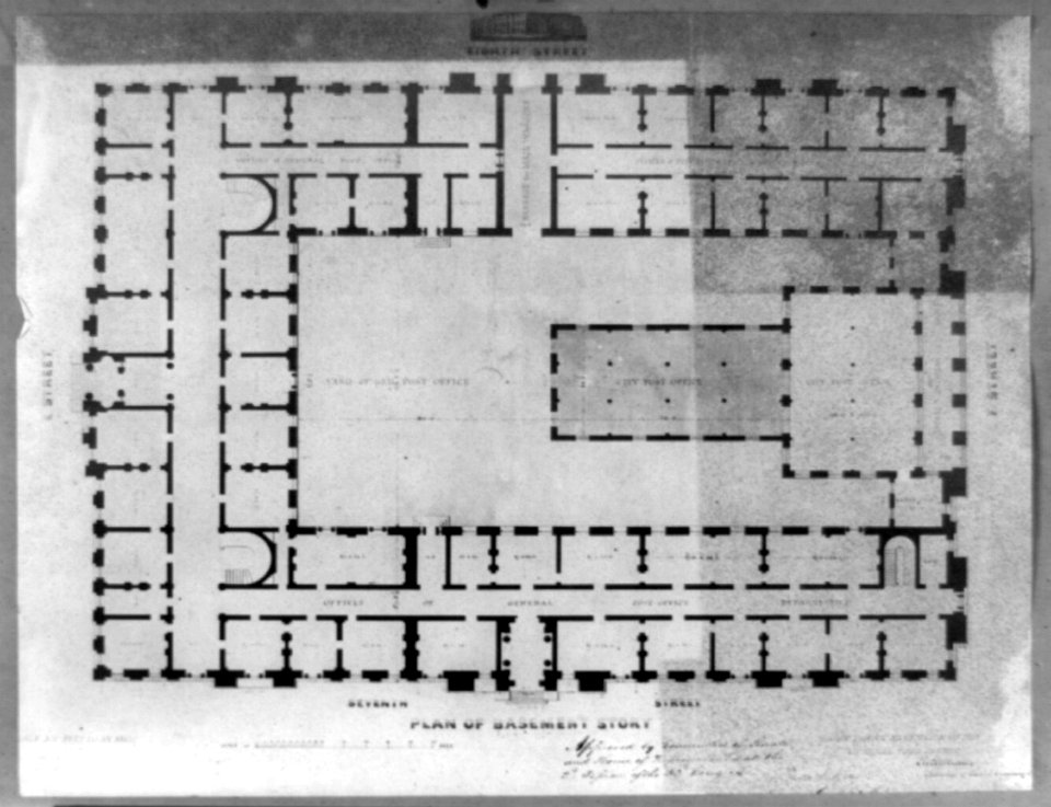 Plan of basement story LCCN2002718273