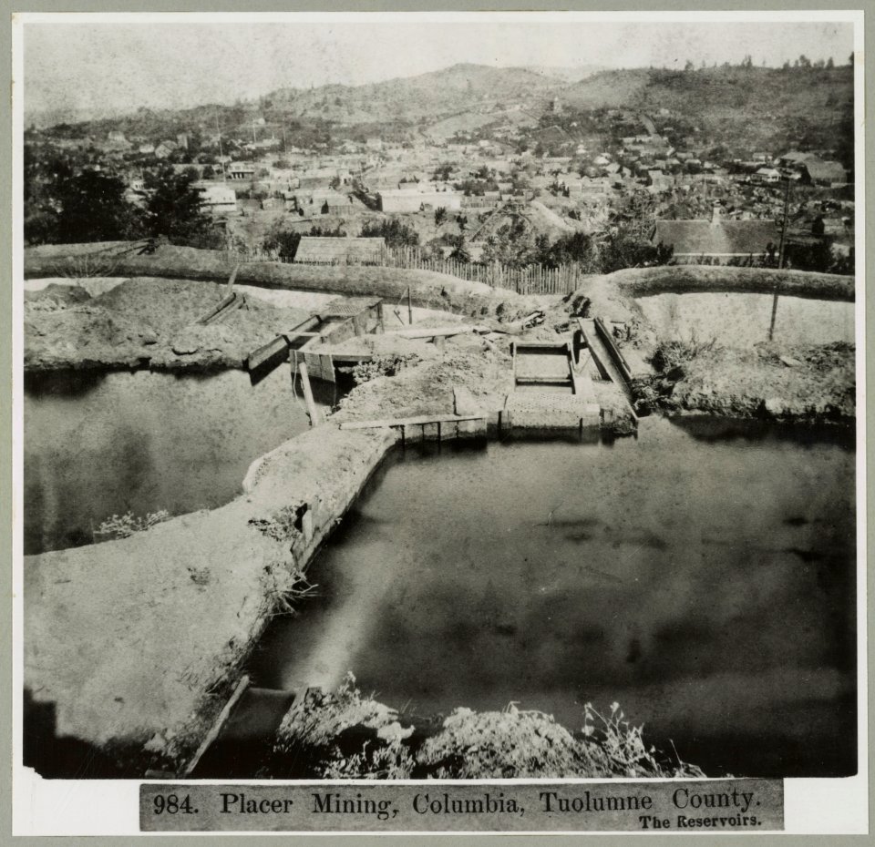 Placer mining, Columbia, Tuolumne County. The Reservoirs LCCN2002717177