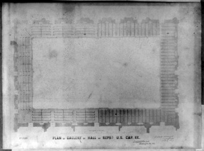 Plan of gallery of Hall of Representatives LCCN2002718548