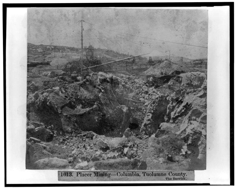 Placer Mining-Columbia, Tuolumne County - The Derrick LCCN2002722220