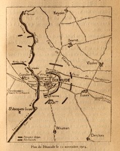 Plan de Dixmude le 10-11-1914