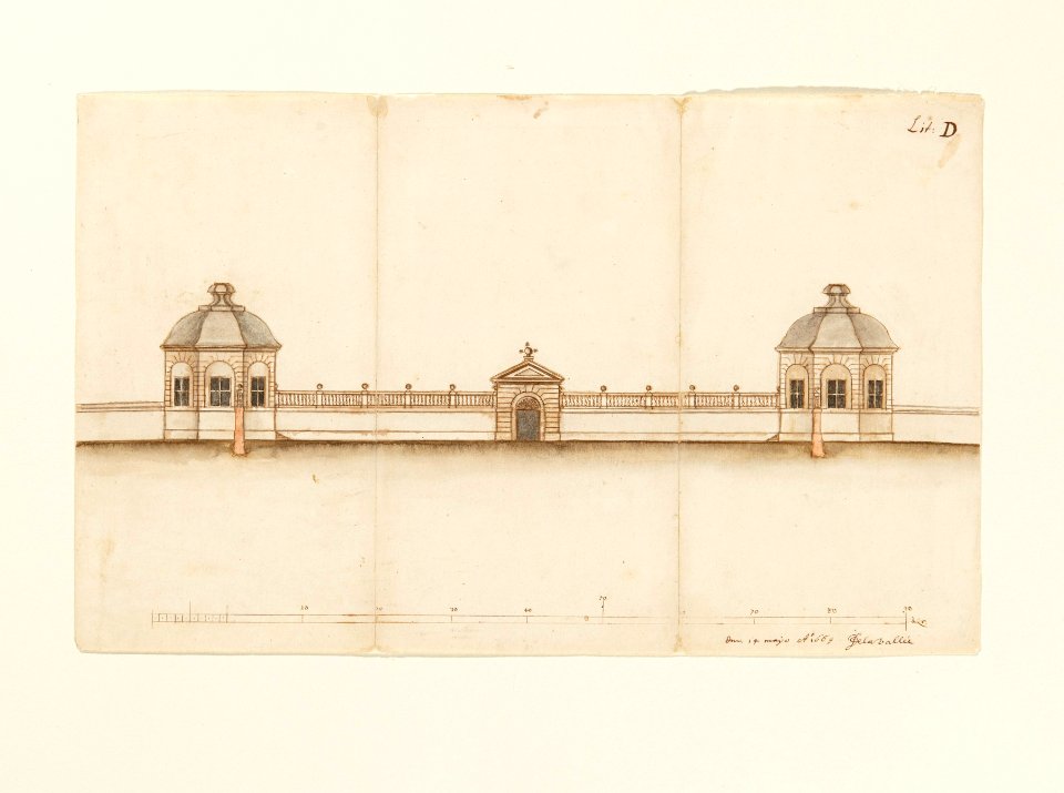 Planerad sjögård vid Skoklosters slott, från 1669 - Skoklosters slott - 98134