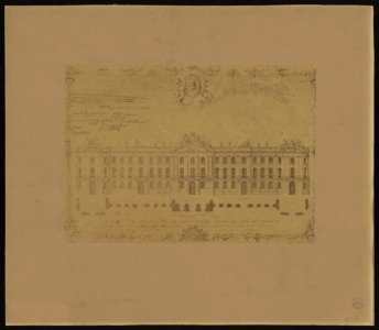 Plan de la façade du Capitole. - FRAC31555 26Fi66