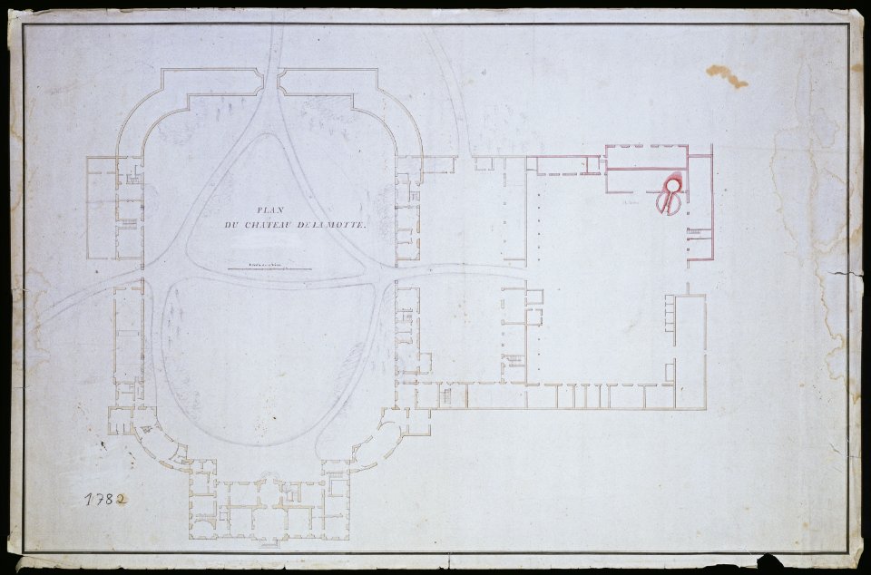 Plan du château de La Motte (phbd05 0146)