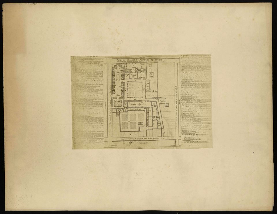 Plan du convent St-Augustin de Tolose. - FRAC31555 26Fi149